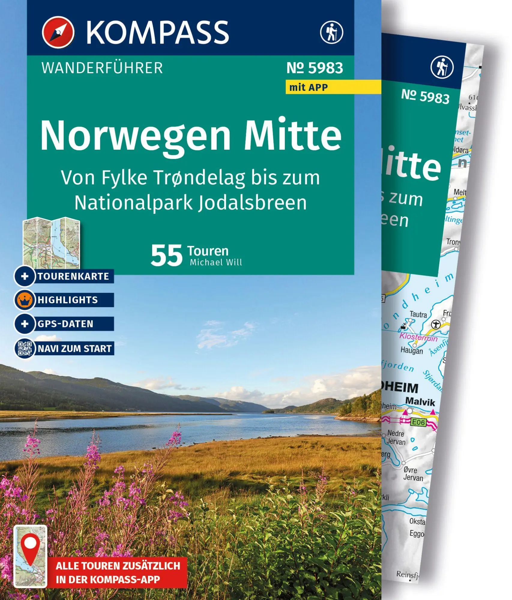 Cover: 9783991544951 | KOMPASS Wanderführer Norwegen Mitte, von Fylke Trøndelag bis zum...