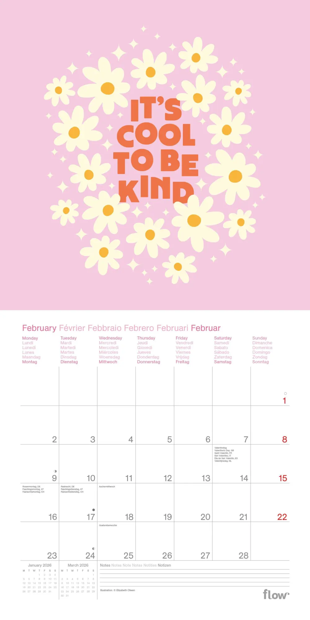 Bild: 4069095005051 | Nur Mut: Sei ganz du selbst | Kalender | 28 S. | Deutsch