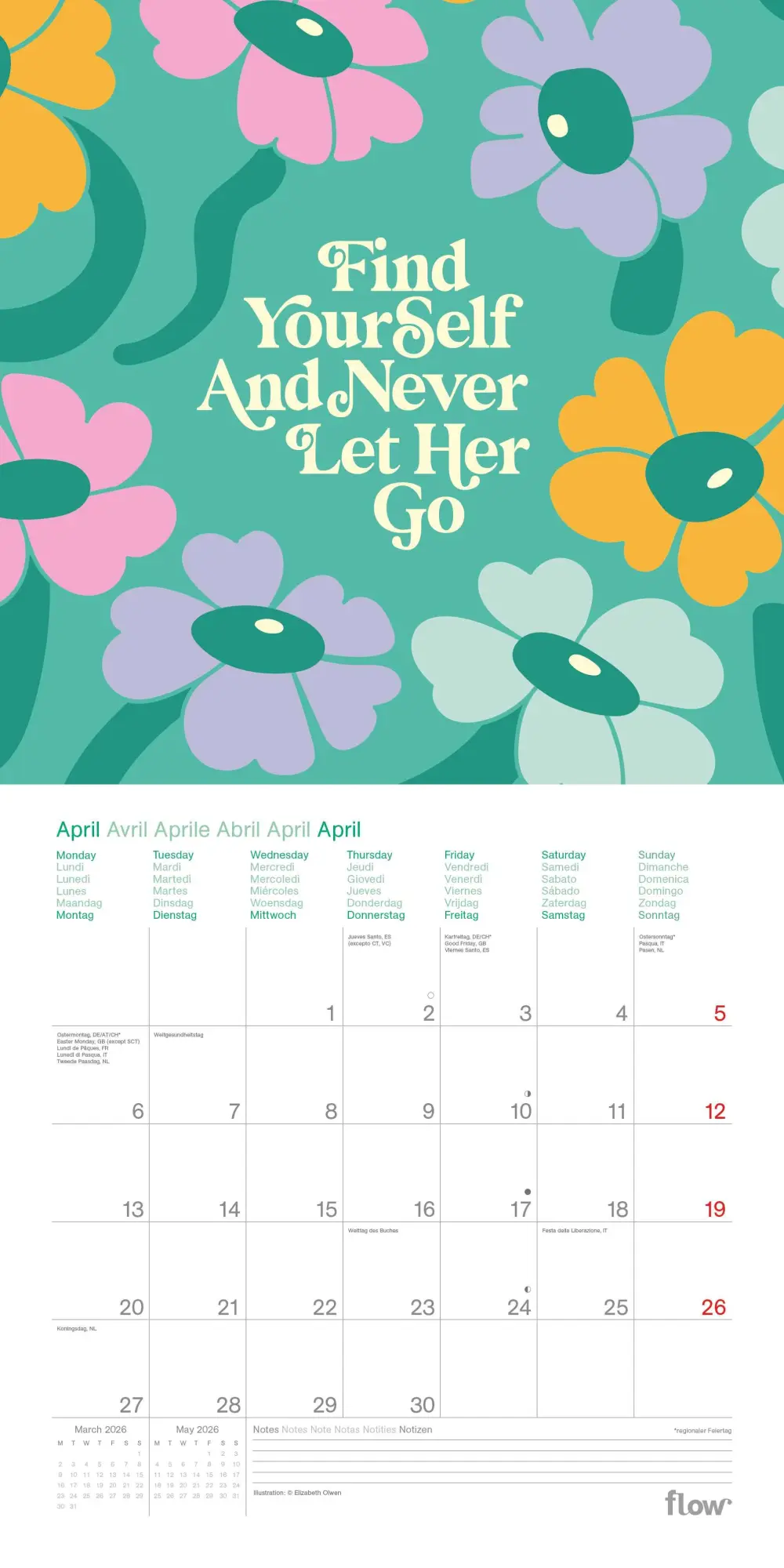 Bild: 4069095005051 | Nur Mut: Sei ganz du selbst | Kalender | 28 S. | Deutsch