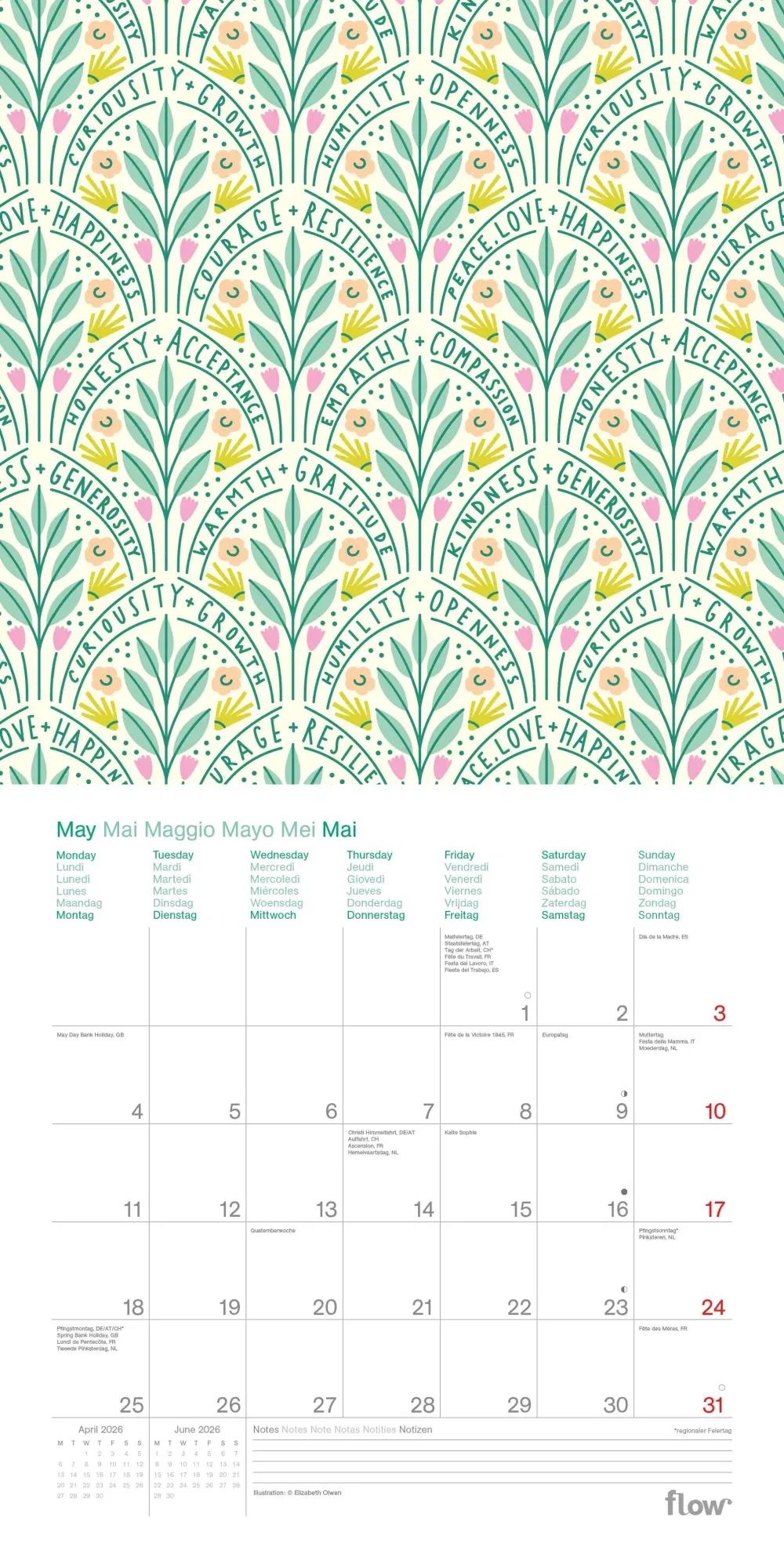 Bild: 4069095005051 | Nur Mut: Sei ganz du selbst | Kalender | 28 S. | Deutsch