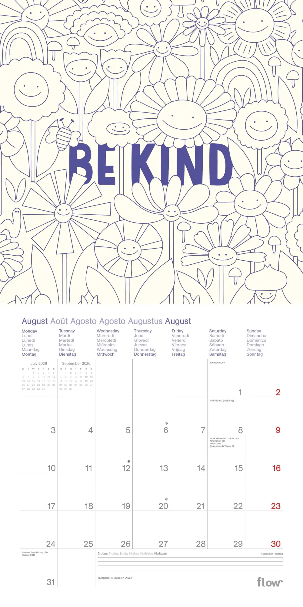 Bild: 4069095005051 | Nur Mut: Sei ganz du selbst | Kalender | 28 S. | Deutsch