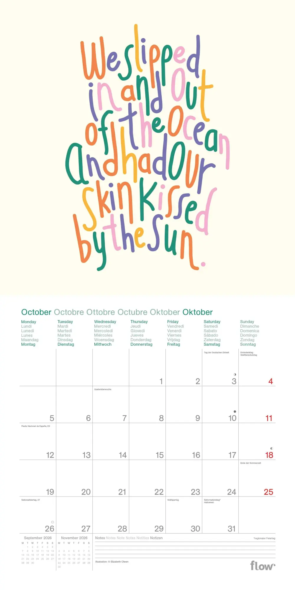 Bild: 4069095005051 | Nur Mut: Sei ganz du selbst | Kalender | 28 S. | Deutsch