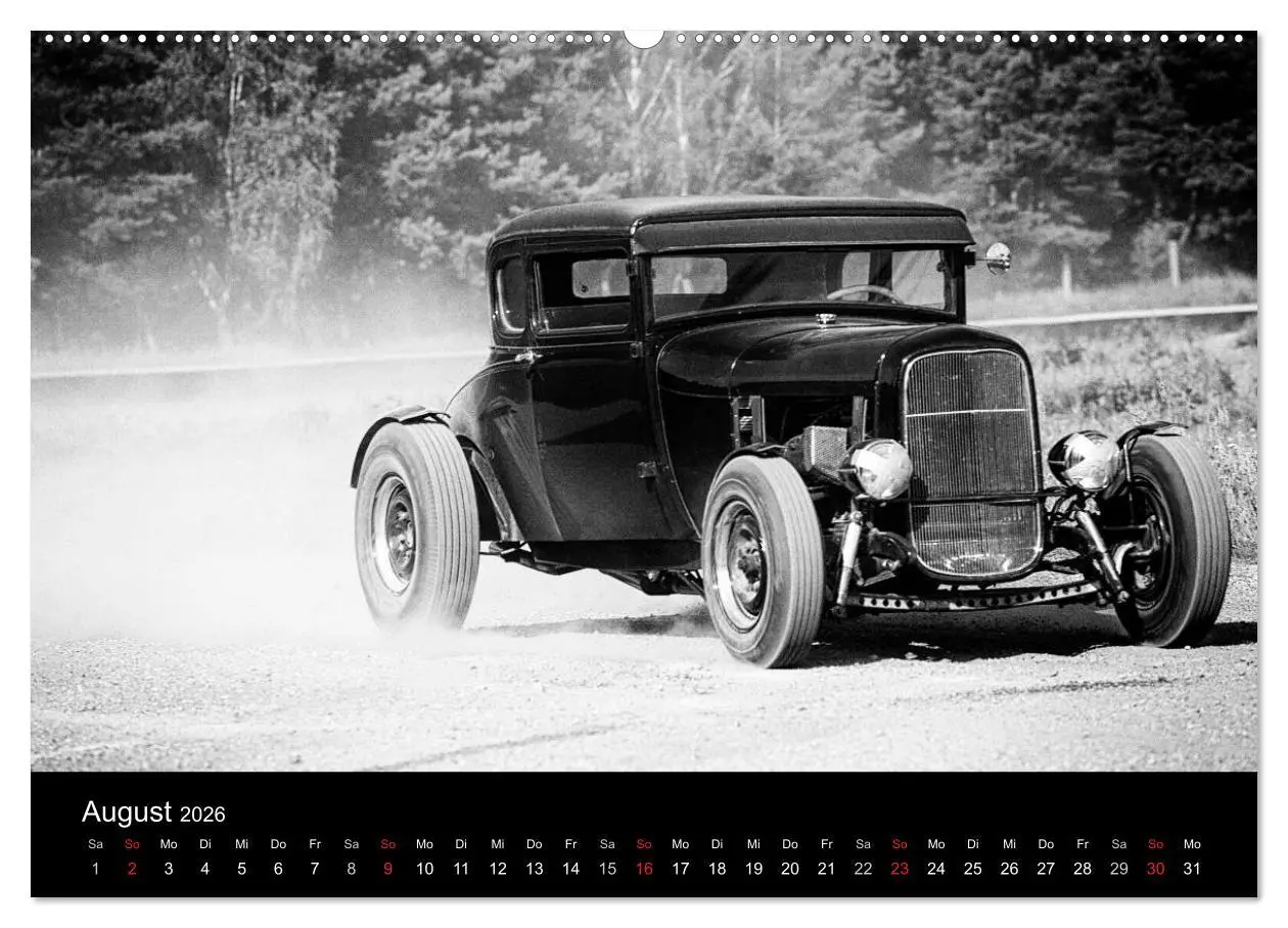 Bild: 9783516155051 | Hot Rods (Wandkalender 2026 DIN A2 quer), CALVENDO Monatskalender