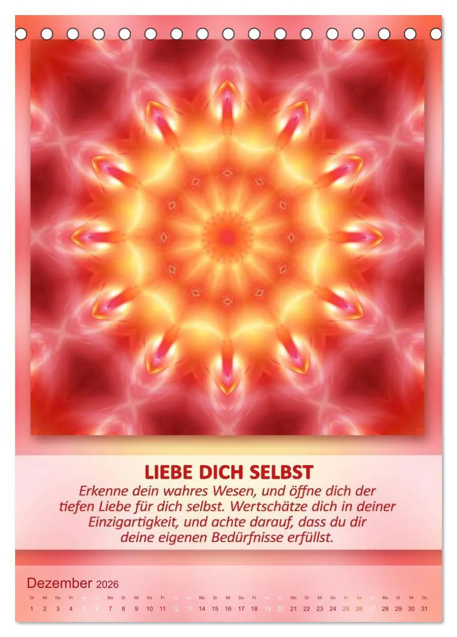 Bild: 9783516465051 | Light Energy Mandalas - Kalender - Vol. 2 (Tischkalender 2026 DIN...