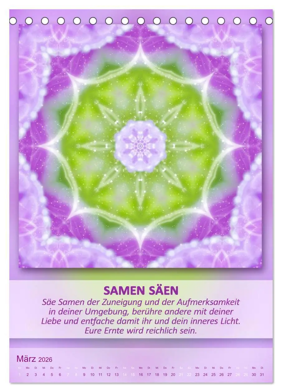 Bild: 9783516465051 | Light Energy Mandalas - Kalender - Vol. 2 (Tischkalender 2026 DIN...