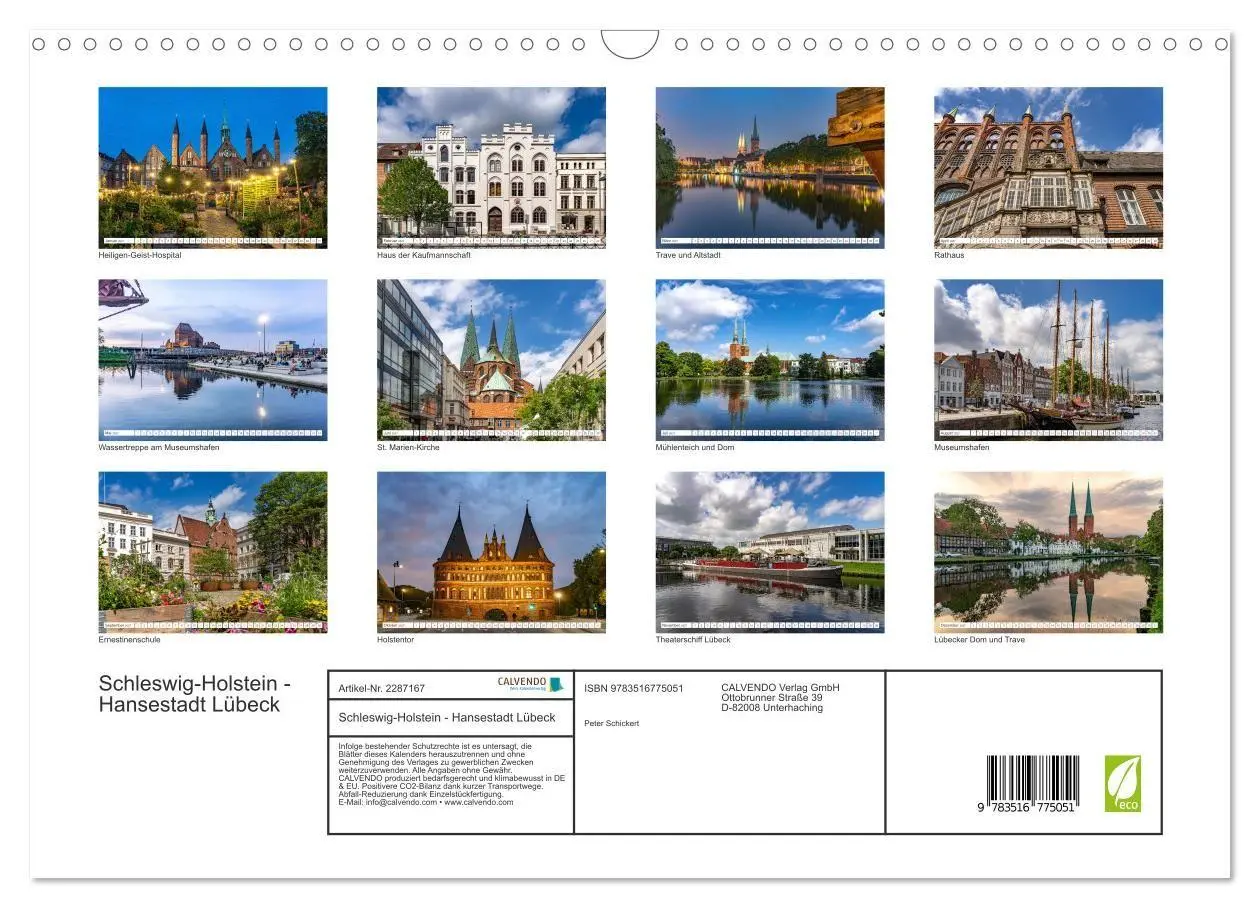 Bild: 9783516775051 | Schleswig-Holstein - Hansestadt Lübeck (Wandkalender 2027 DIN A3...