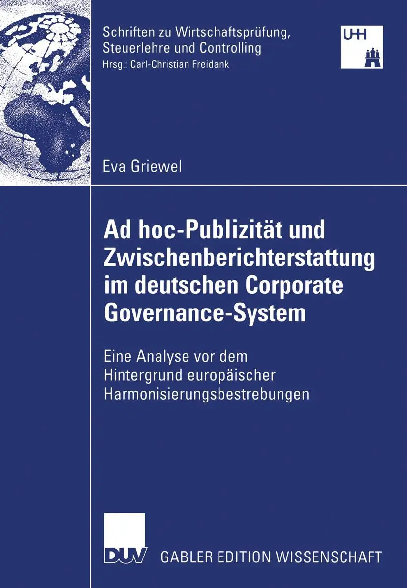 Cover: 9783835005051 | Ad hoc-Publizität und Zwischenberichterstattung im deutschen...