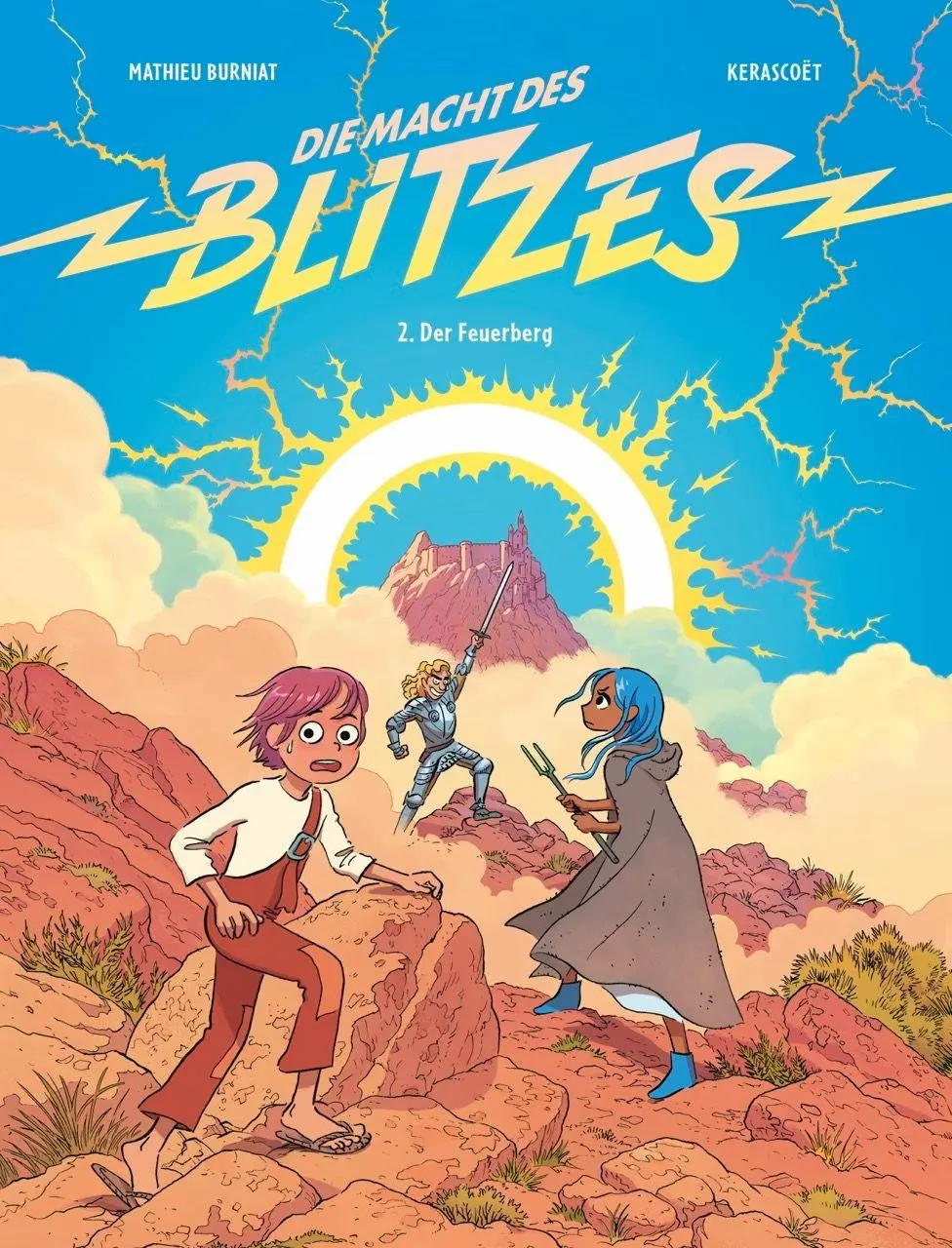 Cover: 9783956405051 | Die Macht des Blitzes 2 | Der Feuerberg | Mathieu Burniat (u. a.)