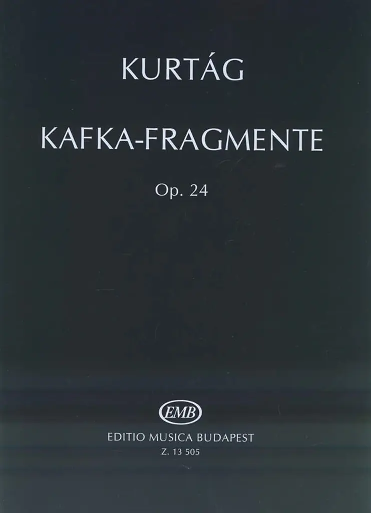 Cover: 9790080135051 | Kafka-Fragmente op.24 für Sopran und Violine | György Kurtág | Buch