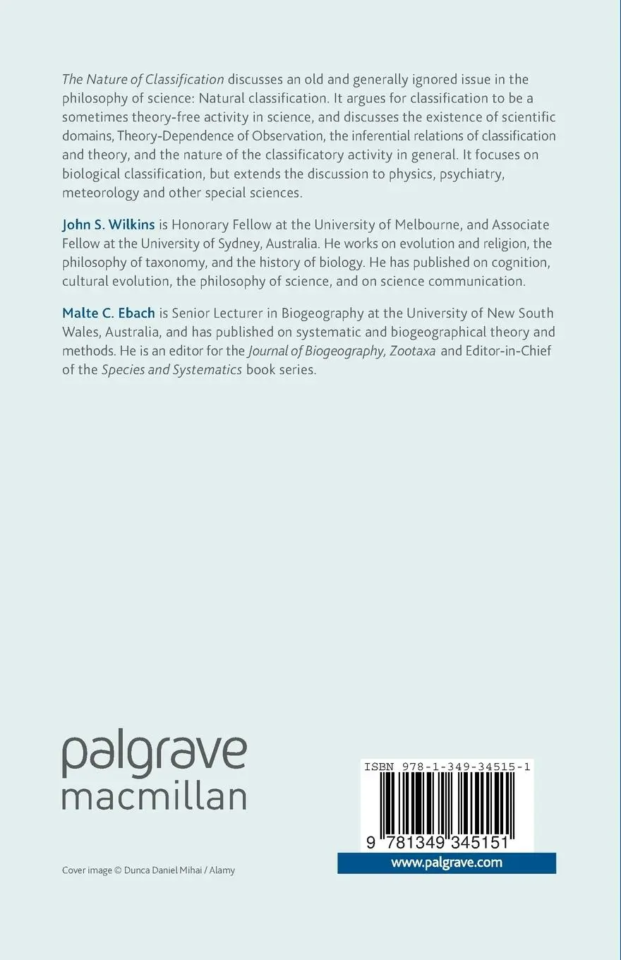Rückseite: 9781349345151 | The Nature of Classification | M. Ebach (u. a.) | Taschenbuch | x
