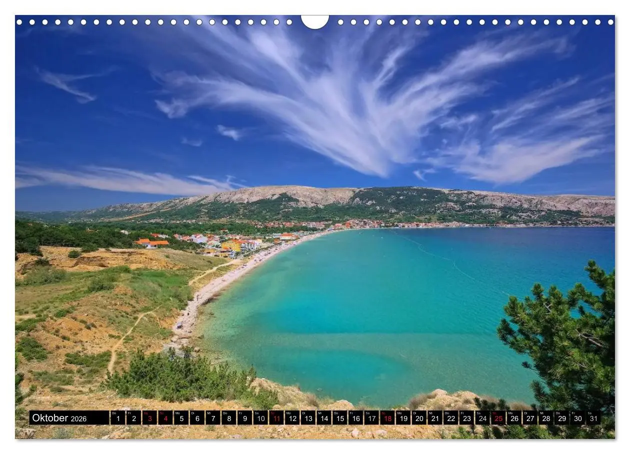 Bild: 9783516145151 | Kvarner Golf - Kroatien (Wandkalender 2026 DIN A3 quer), CALVENDO...