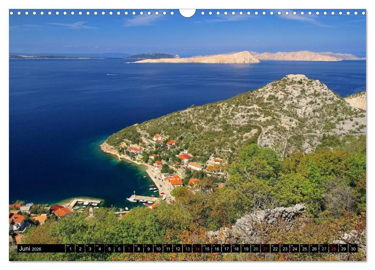 Bild: 9783516145151 | Kvarner Golf - Kroatien (Wandkalender 2026 DIN A3 quer), CALVENDO...