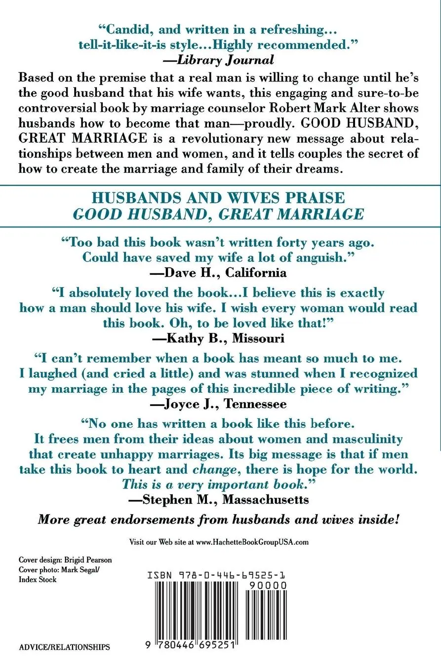 Rückseite: 9780446695251 | Good Husband, Great Marriage | Jane Alter | Taschenbuch | Englisch