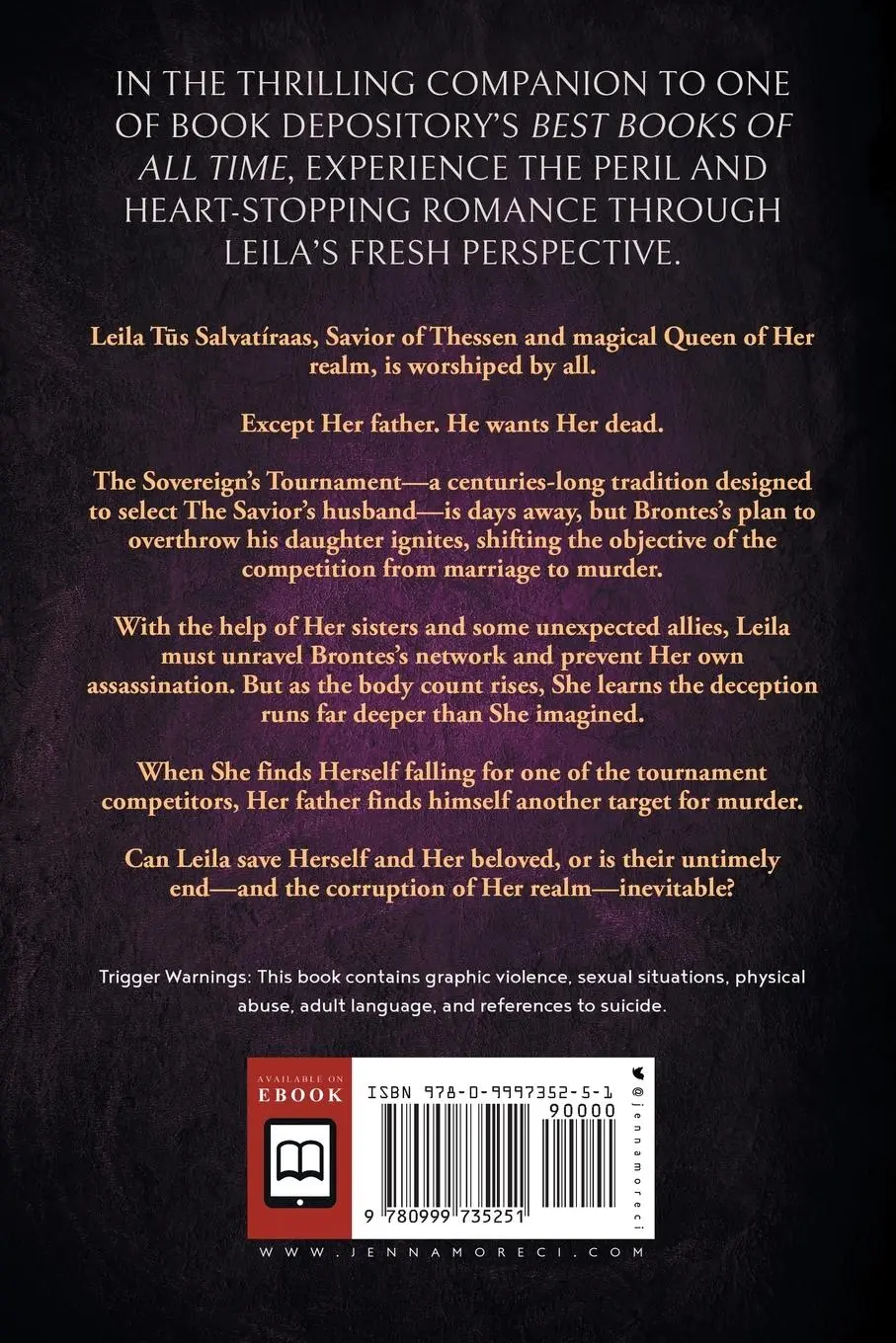 Rückseite: 9780999735251 | The Savior's Sister | Jenna Moreci | Taschenbuch | Englisch | 2020