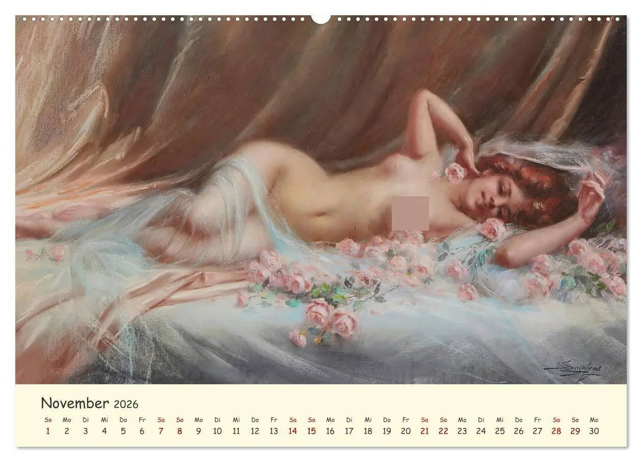Bild: 9783457355251 | Zeitlose Muse (hochwertiger Premium Wandkalender 2026 DIN A2 quer),...