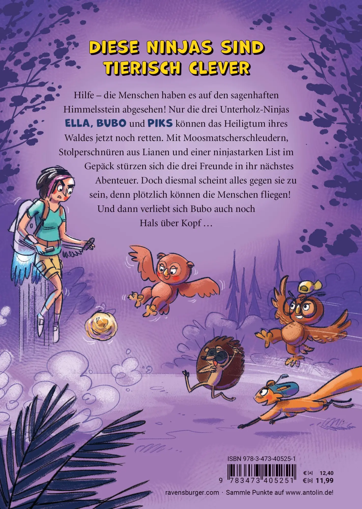 Rückseite: 9783473405251 | Unterholz-Ninjas, Band 2 - Die Hüter des Himmelssteins | Mantel | Buch