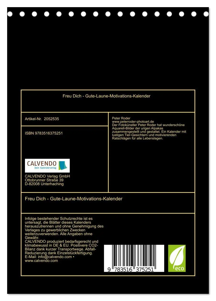 Bild: 9783516375251 | Freu Dich - Gute-Laune-Motivations-Kalender (Tischkalender 2026 DIN...