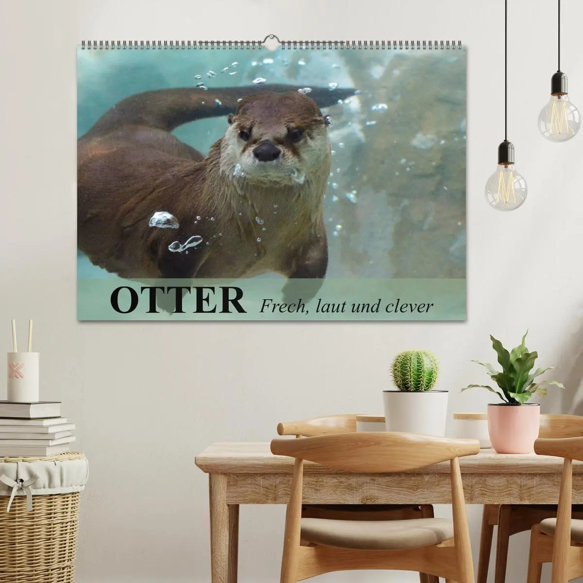 Bild: 9783516055351 | Otter. Frech, laut und clever (Wandkalender 2026 DIN A2 quer),...