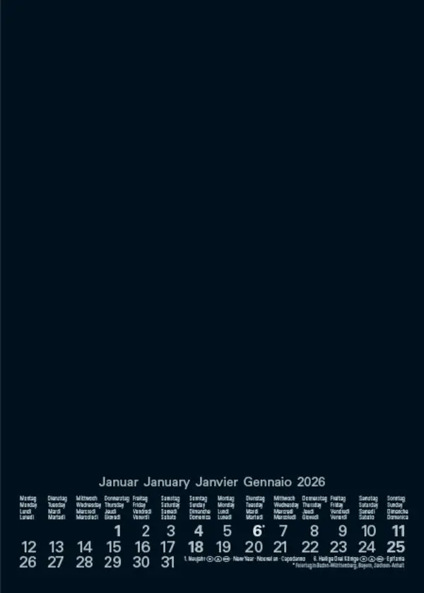 Bild: 9783731885351 | Foto-Malen-Basteln Bastelkalender A5 schwarz 2026 | Verlag Korsch