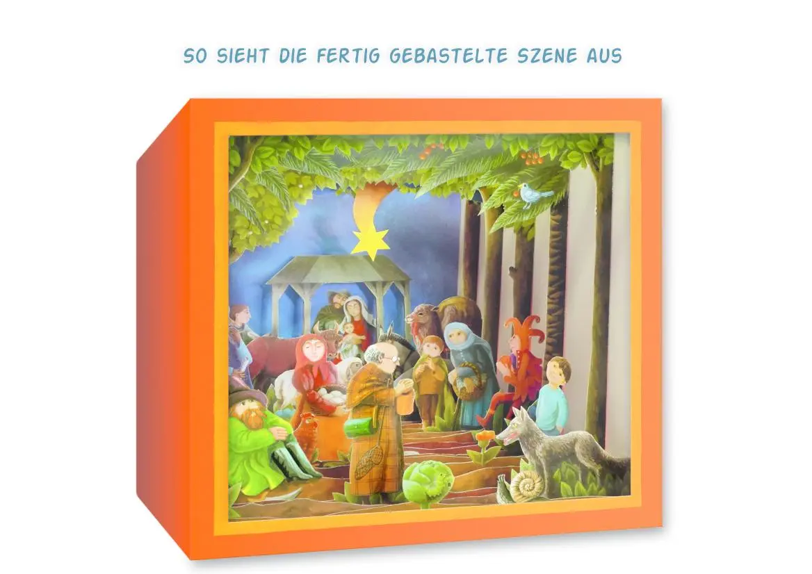 Bild: 9783780605351 | Der weite Weg nach Bethlehem | Ein Guckkasten-Adventskalender | 52 S.