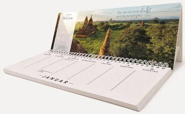 Bild: 9783819305351 | Tischquerkalender Dein Jahr im Einklang 2027 | Korsch Verlag | 128 S.