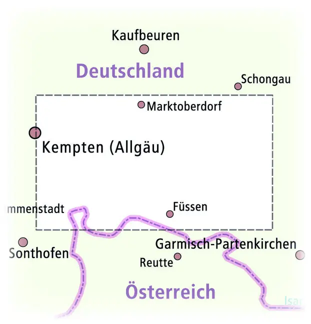Bild: 9783961325351 | PublicPress Wander- und Radkarte Allgäu, Pfronten, Füssen,...
