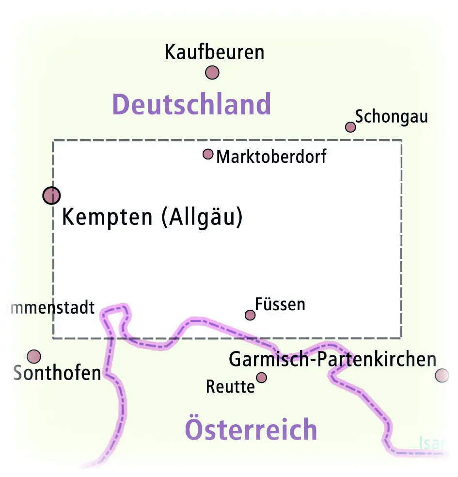 Bild: 9783961325351 | PublicPress Wander- und Radkarte Allgäu, Pfronten, Füssen,...