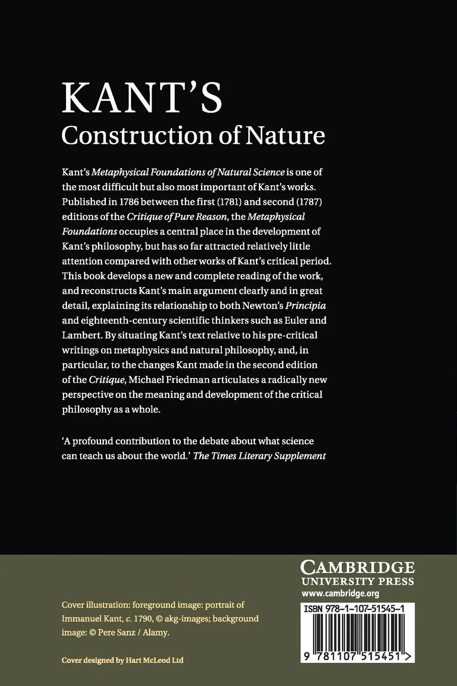 Rückseite: 9781107515451 | Kant's Construction of Nature | Michael Friedman | Taschenbuch | 2014