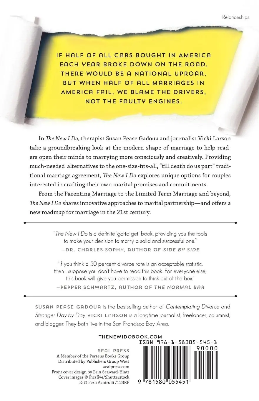 Rückseite: 9781580055451 | The New "I Do" | Reshaping Marriage for Skeptics, Realists and Rebels