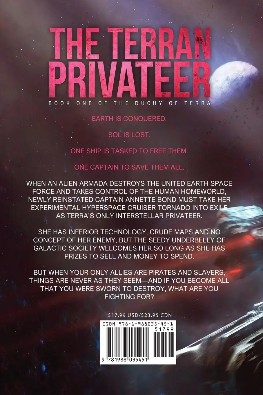 Rückseite: 9781988035451 | The Terran Privateer | Book One in the Duchy of Terra | Glynn Stewart