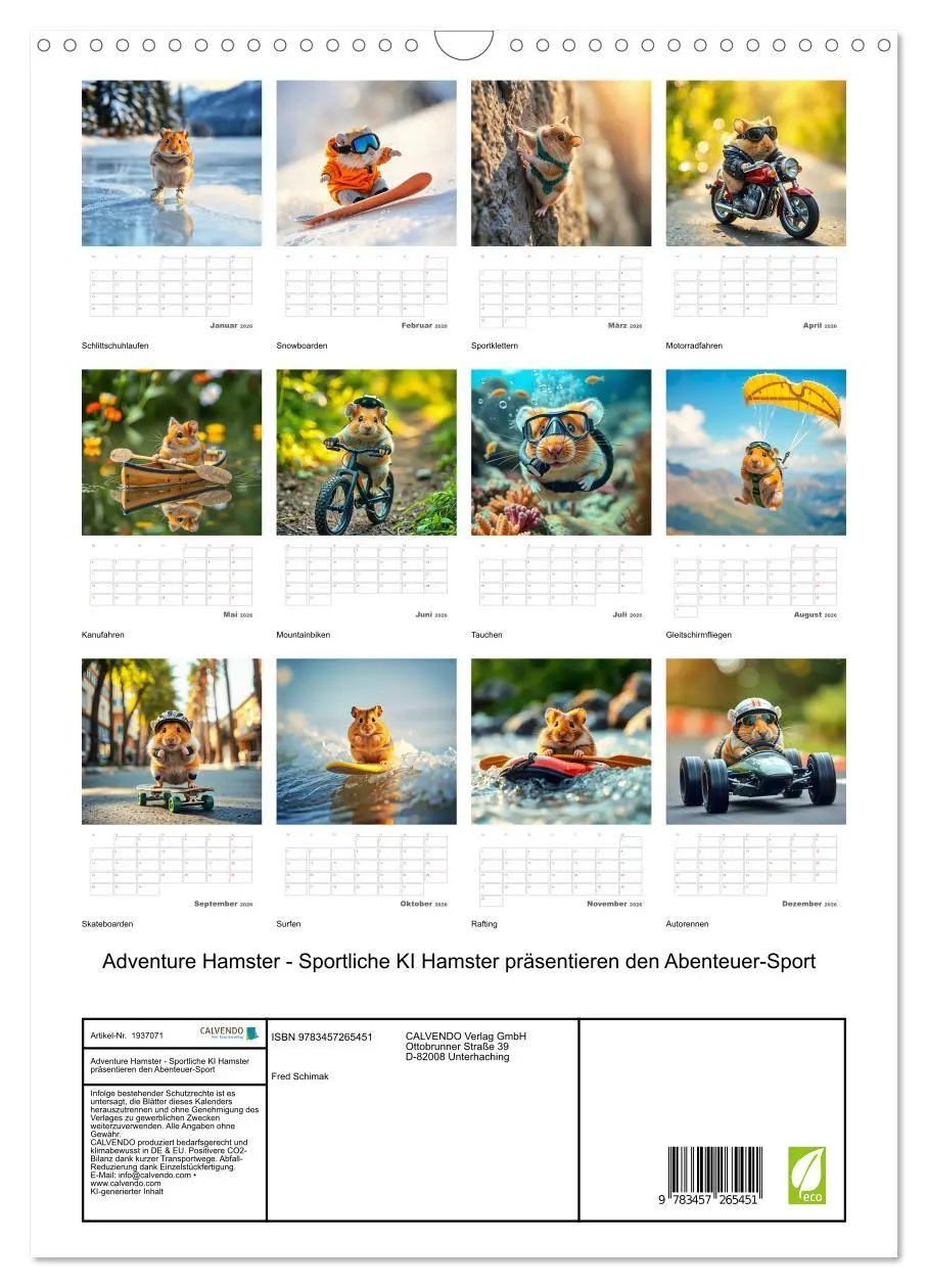 Bild: 9783457265451 | Adventure Hamster - Sportliche KI Hamster präsentieren den...