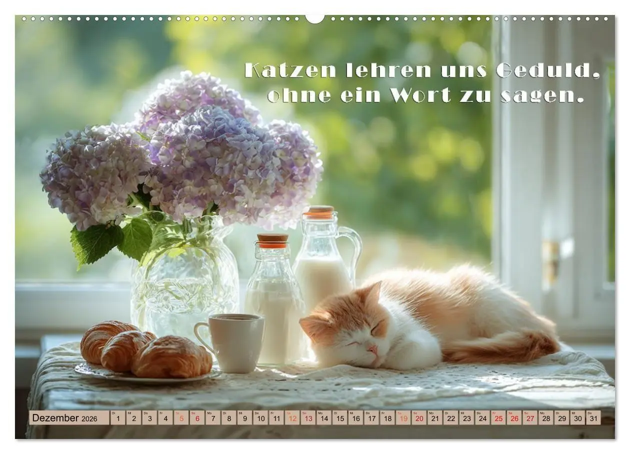 Bild: 9783516665451 | Miau-velous Pfotenpoesie (hochwertiger Premium Wandkalender 2026...