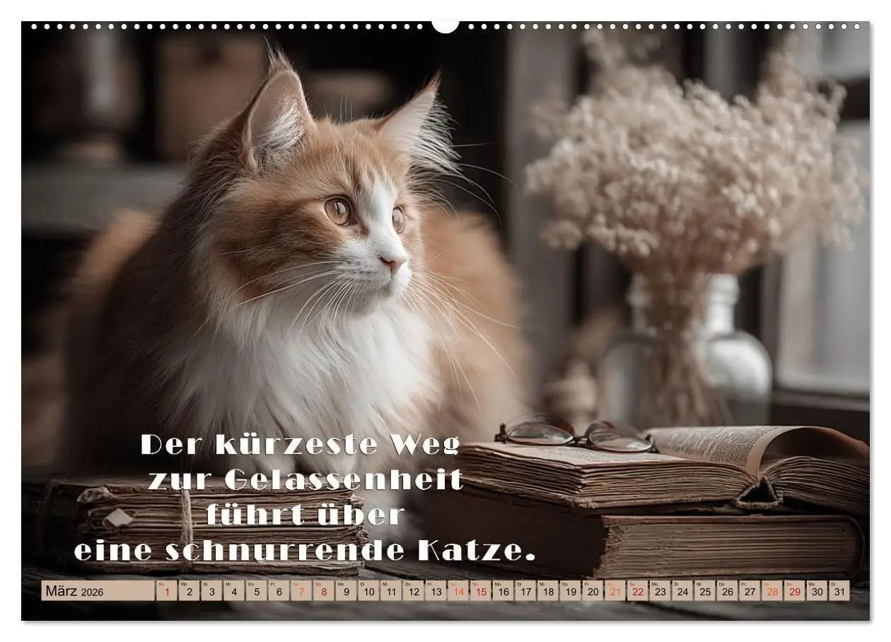 Bild: 9783516665451 | Miau-velous Pfotenpoesie (hochwertiger Premium Wandkalender 2026...