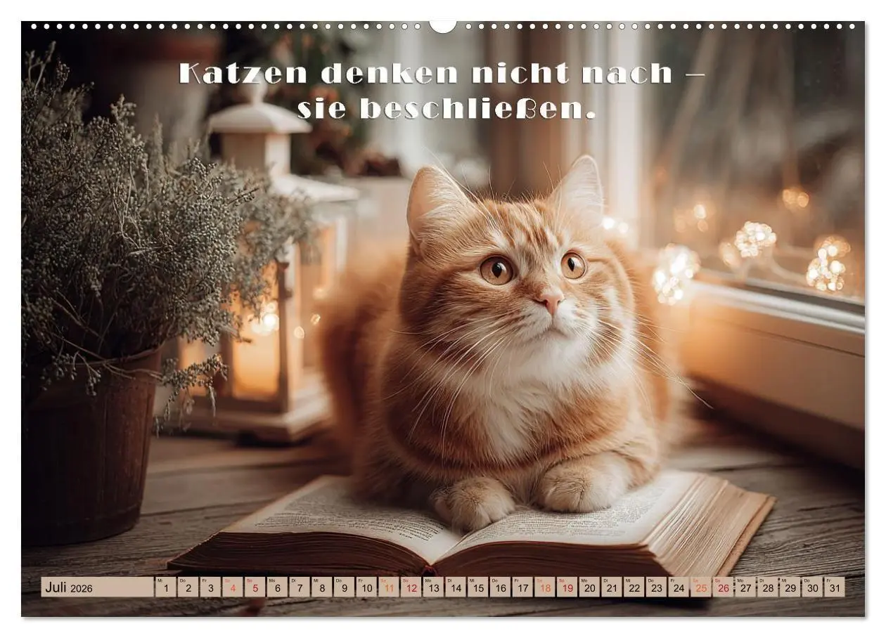 Bild: 9783516665451 | Miau-velous Pfotenpoesie (hochwertiger Premium Wandkalender 2026...