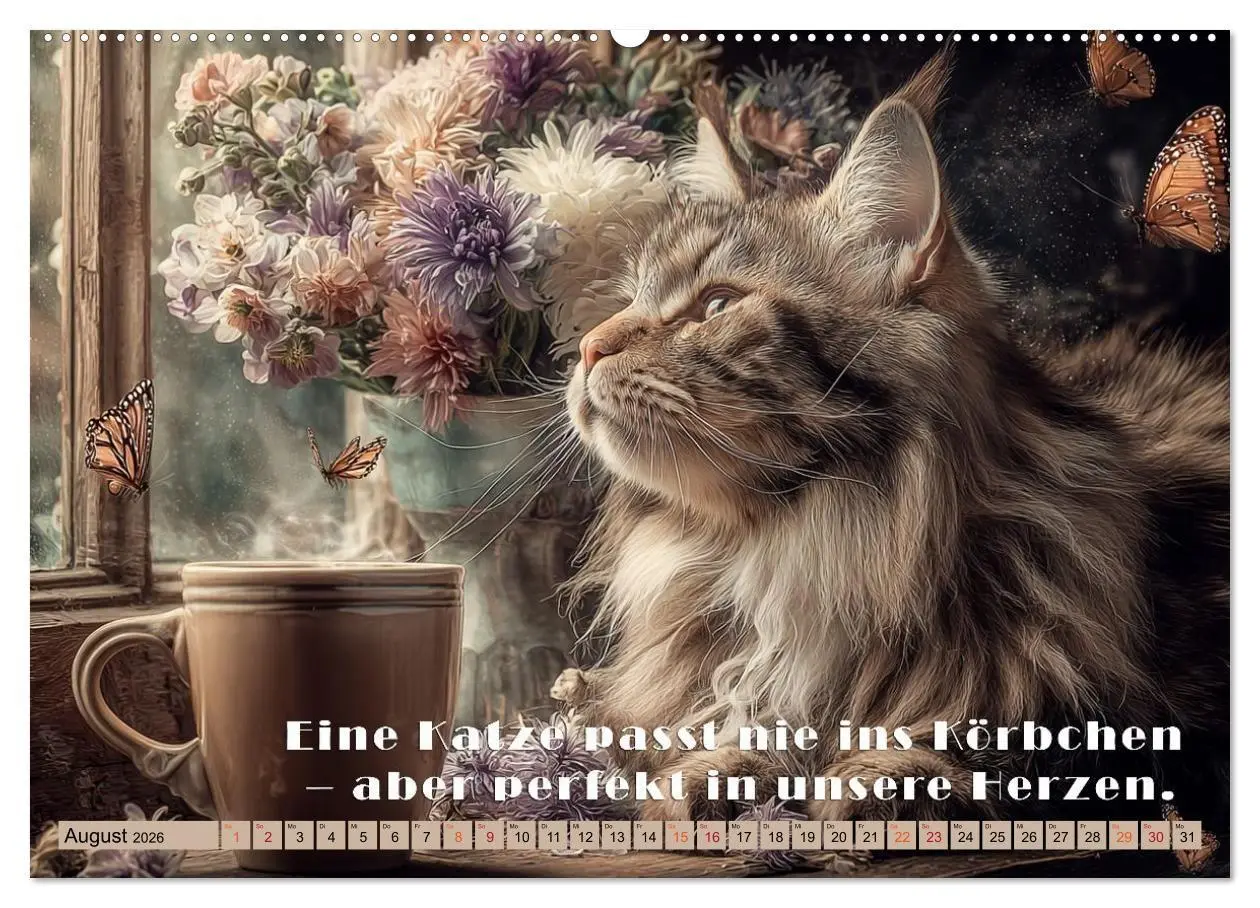 Bild: 9783516665451 | Miau-velous Pfotenpoesie (hochwertiger Premium Wandkalender 2026...