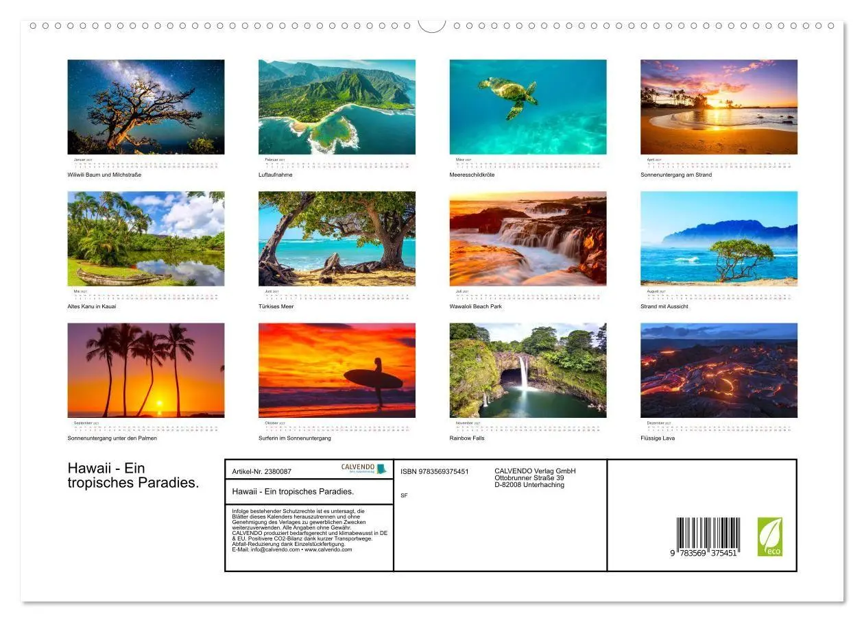 Bild: 9783569375451 | Hawaii - Ein tropisches Paradies. (hochwertiger Premium...