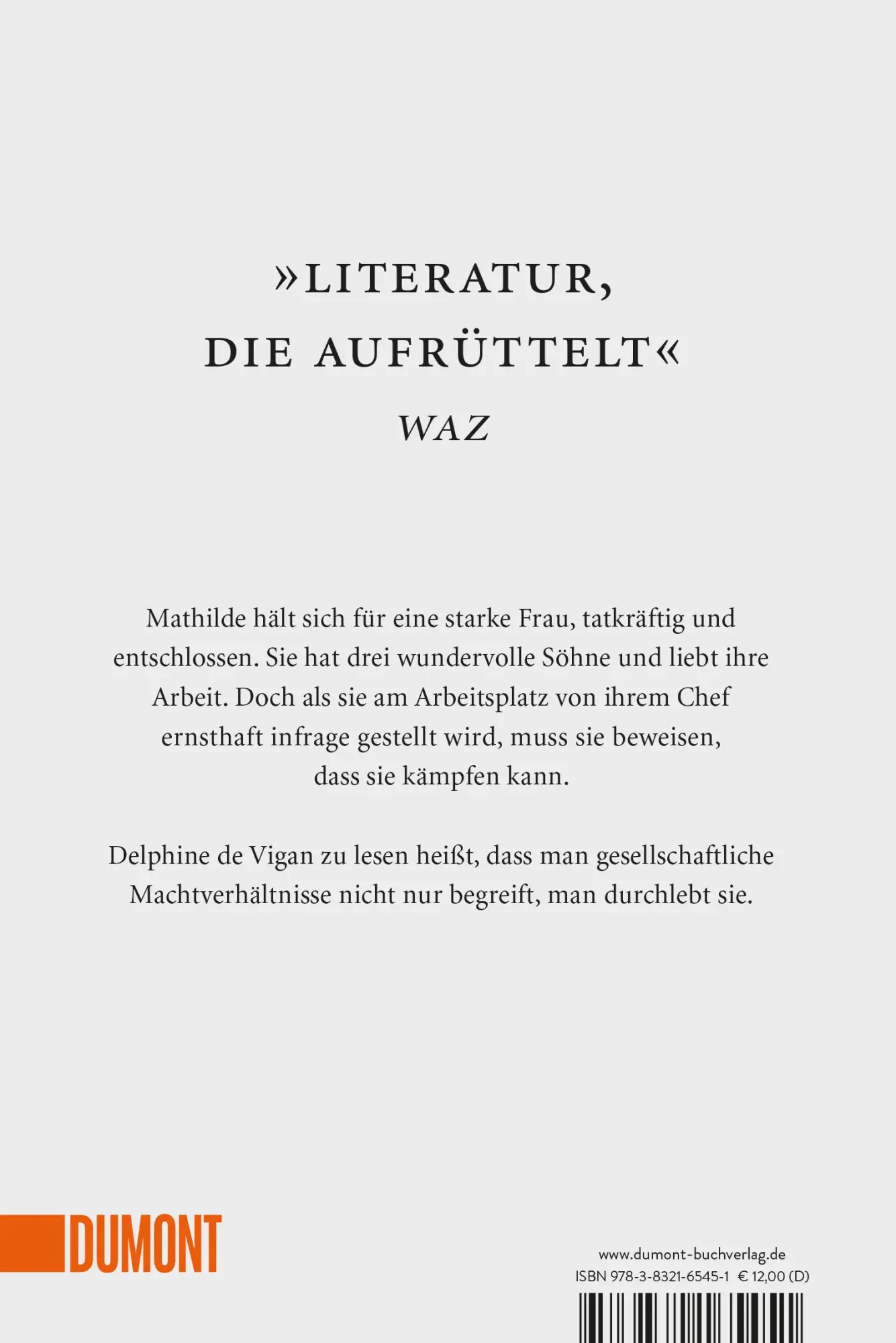 Rückseite: 9783832165451 | Ich hatte vergessen, dass ich verwundbar bin | Roman | Vigan | Buch