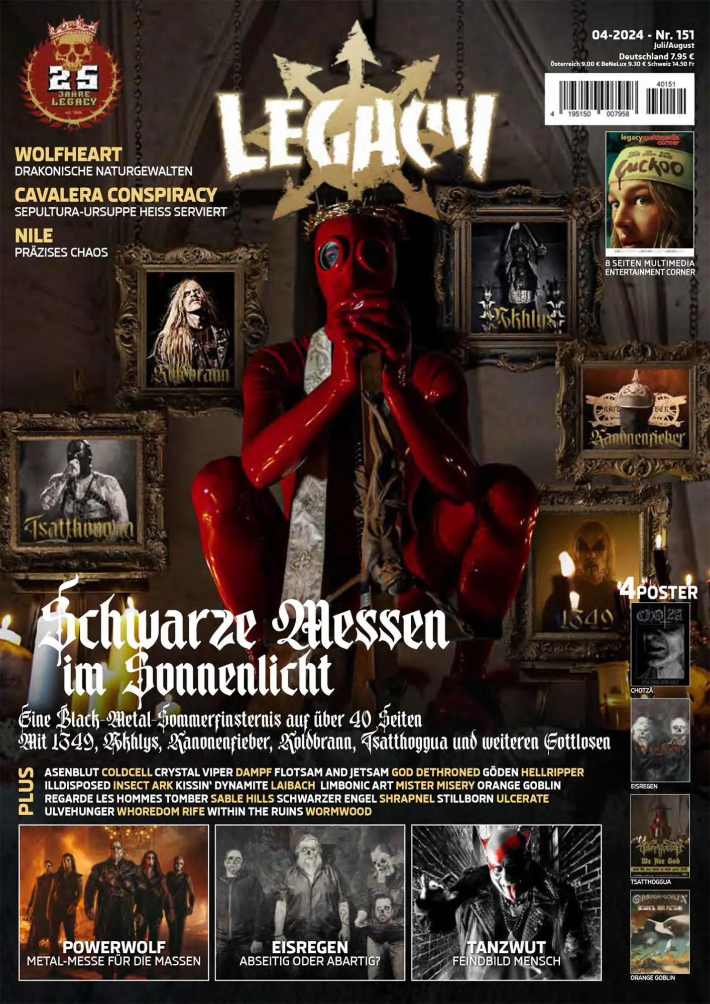 Cover: 9783959365451 | LEGACY MAGAZIN: THE VOICE FROM THE DARKSIDE. Ausgabe #151 (4/2024)