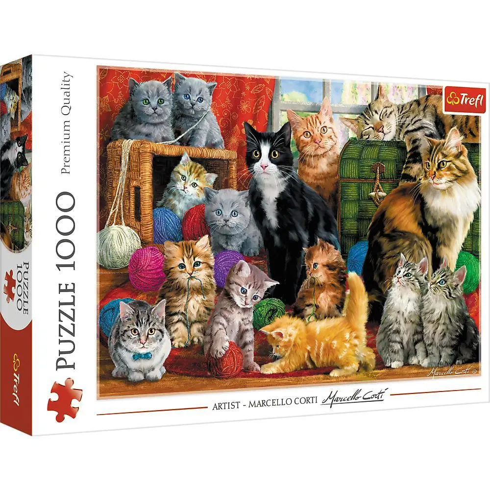 Cover: 5900511105551 | Puzzles - "1000" - Katzentreffen | Spiel | Deutsch | 2019 | Trefl SA