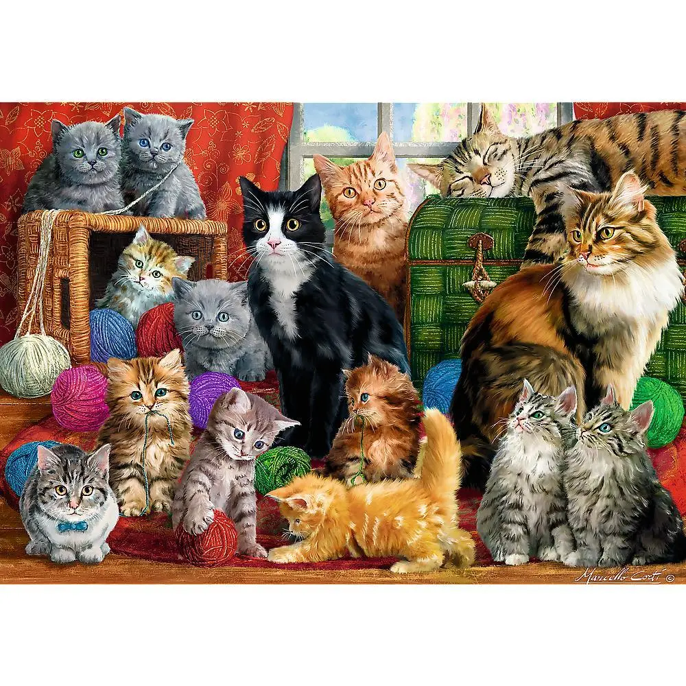 Bild: 5900511105551 | Puzzles - "1000" - Katzentreffen | Spiel | Deutsch | 2019 | Trefl SA