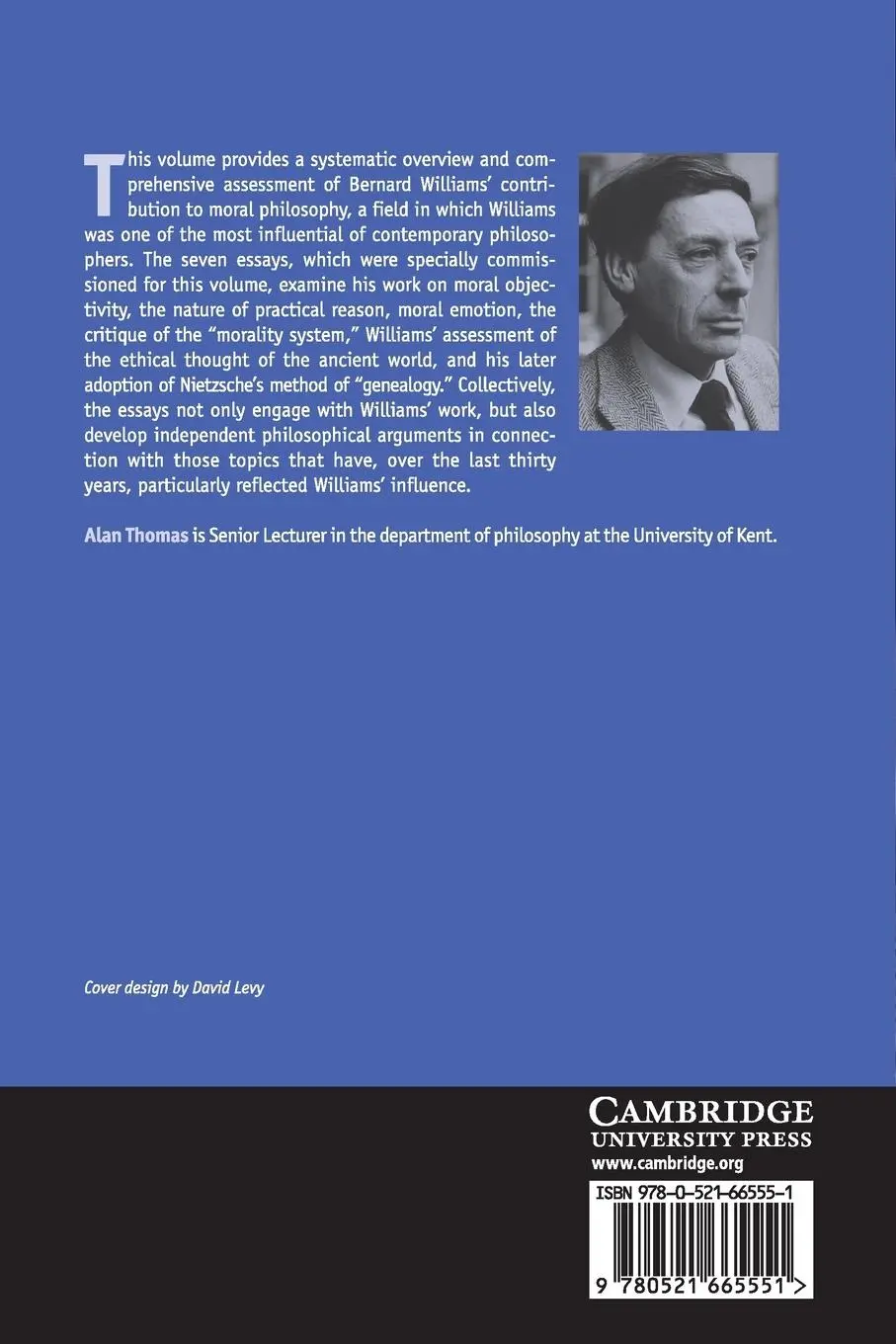 Rückseite: 9780521665551 | Bernard Williams | Alan Thomas | Taschenbuch | Englisch | 2007