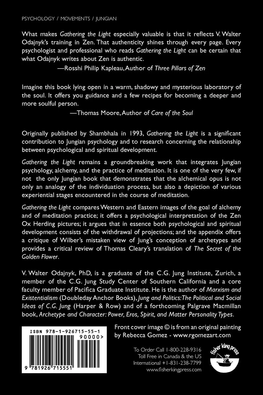 Rückseite: 9781926715551 | Gathering the Light | A Jungian View of Meditation | V. Walter Odajnyk