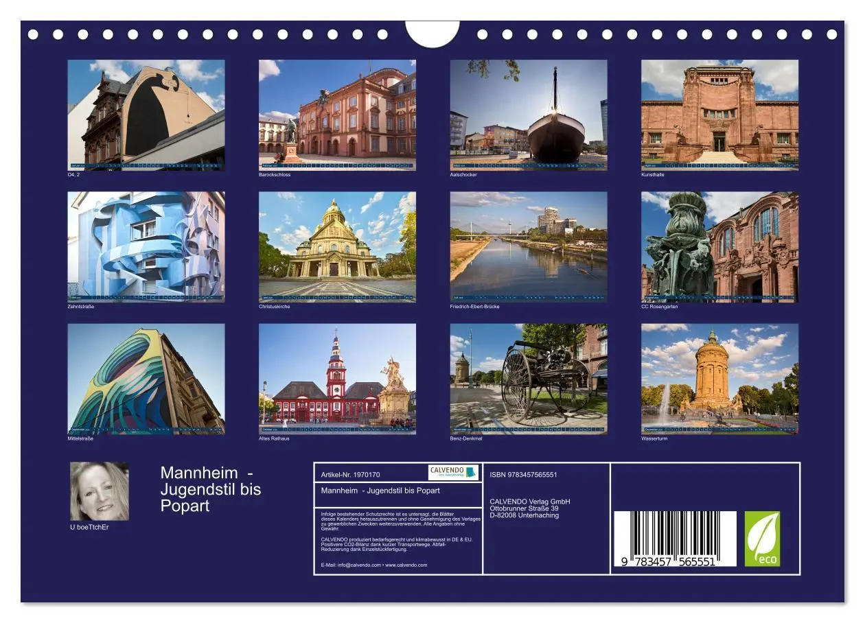 Bild: 9783457565551 | Mannheim - Jugendstil bis Popart (Wandkalender 2026 DIN A4 quer),...