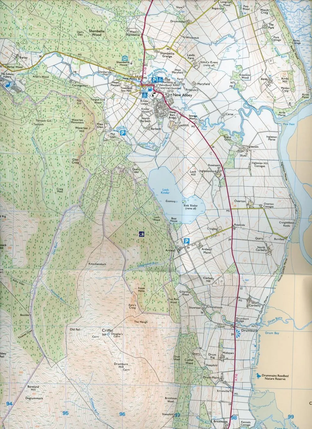 Bild: 9780319245651 | Dumfries and Dalbeattie | Ordnance Survey | (Land-)Karte | Englisch