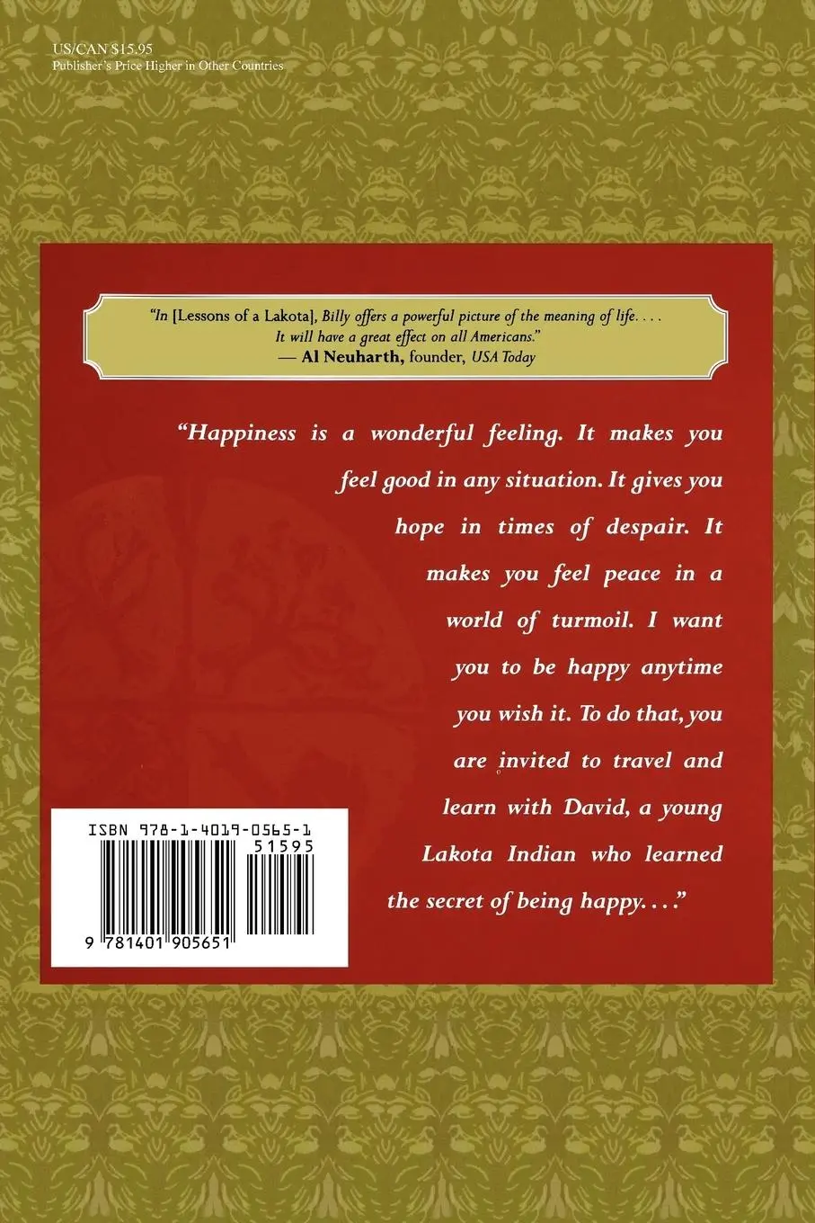 Rückseite: 9781401905651 | Lessons of a Lakota | Billy Mills | Taschenbuch | Englisch | 2005