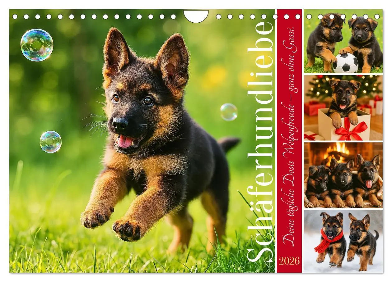 Cover: 9783457625651 | Schäferhundliebe - Deine tägliche Dosis Welpenfreude - ganz ohne...