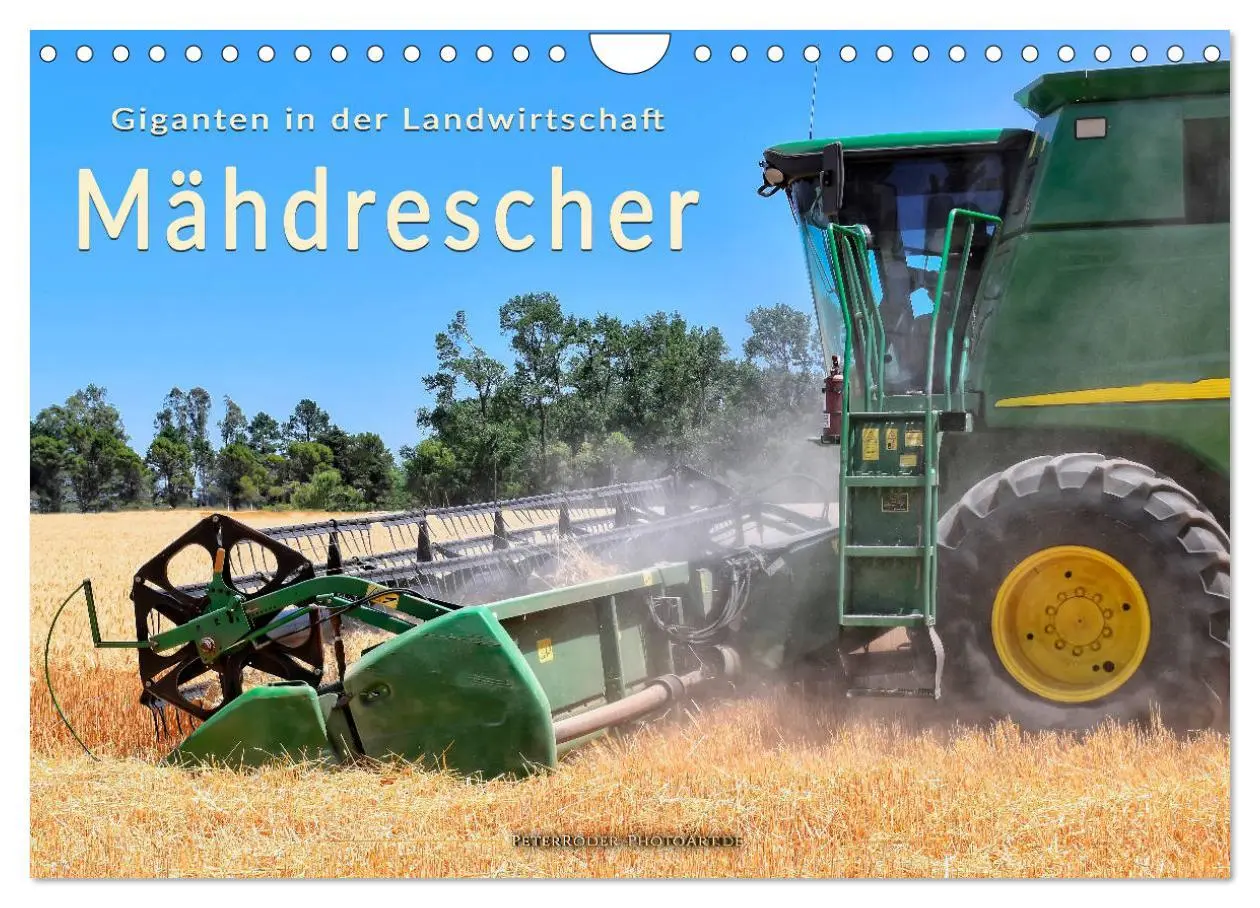 Cover: 9783457935651 | Giganten in der Landwirtschaft - Mähdrescher (Wandkalender 2026 DIN...
