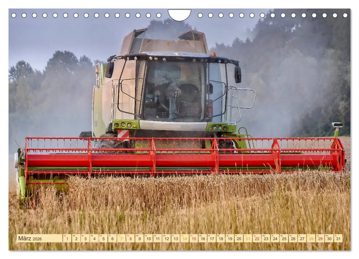 Bild: 9783457935651 | Giganten in der Landwirtschaft - Mähdrescher (Wandkalender 2026 DIN...