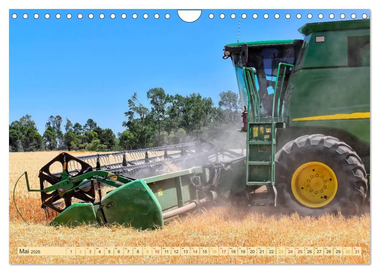 Bild: 9783457935651 | Giganten in der Landwirtschaft - Mähdrescher (Wandkalender 2026 DIN...