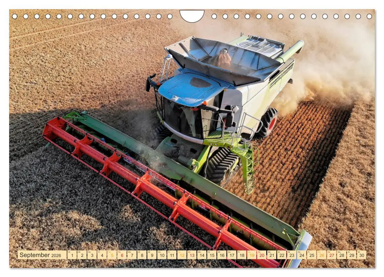 Bild: 9783457935651 | Giganten in der Landwirtschaft - Mähdrescher (Wandkalender 2026 DIN...